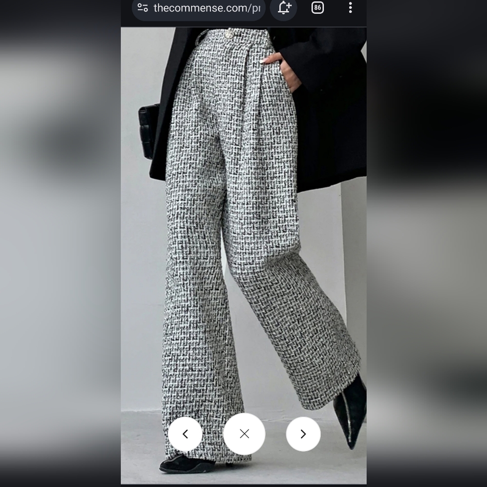 Tweed Wide Leg pants